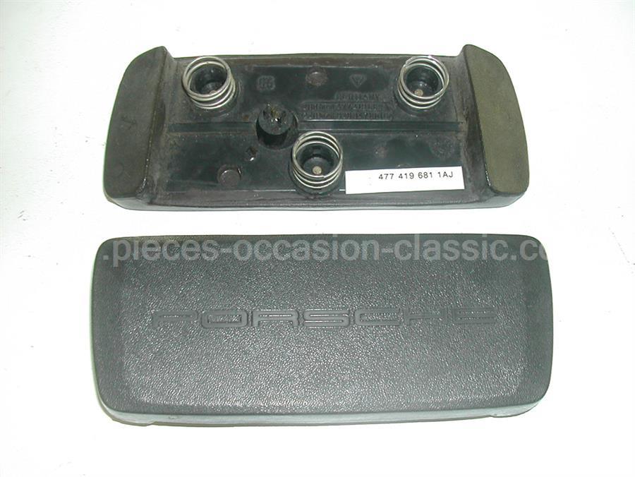 Cache central volant noir Porsche 924 et 944
